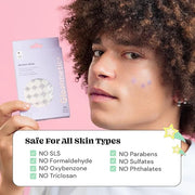 Glossmetics Sticker Slap Clear Blemish Patches. Invisible Fast Acting Zit and Blemish Patch. Cute Spot Stickers for Face, ...