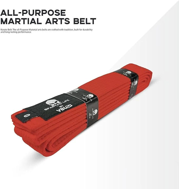 Karate Belt, All-Purpose Martial Arts Belt, Judo, Taekwondo 0-6. - Product Image