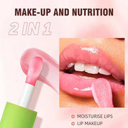 Fat Lip Oil Lip Stain,6 Colors Lip Oil Plumping Lip Glaze, Hydrating Lip Glow Oil,Shiny Transparent Lipstick,Long Lasting ...