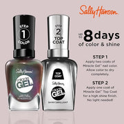 Sally Hansen Miracle Gel™, Holllaa-Gram, Long Lasting, Gel-Like Formula, No UV Lamp Needed, Brown Metallic Nail Polish (Pa...