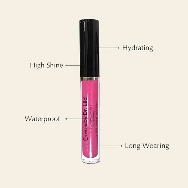 Vegan Moisturizing, Long Lasting Lip Gloss - Satin & Glitter - Allergen Free for Sensitive Skin - Juicy Watermelon by Dr. ...