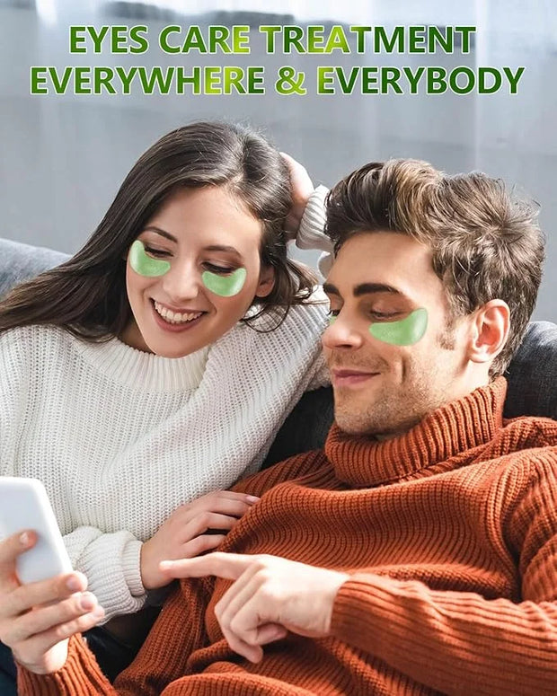 120 Pcs Chlorella Eye Patches,Collagen Under Eye Mask for Puffy Eyes & Dark Circles, Combat Fine Lines and Wrinkles,Non-Ir...