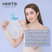 Rejuvenating Retinol Sheet Mask Korean Vegan Wrinkle Lifting, Plumping and Moisturizing Sheet Mask, Retinol, Ceramide, Hya...