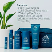 Oars + Alps Ultimate Oarsman Skin Care Kit for Men, Includes Face Wash, Eye Roller, Deodorant, Lip Balm, Moisturizer, and ...