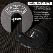 1.25 Lb each R-3 Micro Loading Weight Plates (2.5 LBS 5 LBS - Product Image
