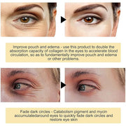 24K Gold Under Eye Patches - Hydrating Anti-Wrinkle Masks with Hyaluronic Acid, Vitamin C - Reduce Dark Circles, Puffiness...
