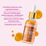 Skinny Tan Tan and Tone Self Tanning Drops for Your Face - Gradual Tan Drops Serum with Hyaluronic Acid - Transforms Skinc...