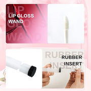 Bercoor 30 Pack Lip Gloss Tube, 10ml Empty Refillable Lip Balm Bottle Clear Plastic Lip Gloss Container with Rubber Stoppe...