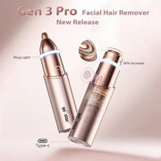 Facial Hair Remover for Women(Gen 3 Pro), Eyebrow Facial Trimmer, Luxury 2 in1 Hair Removal Device for Face, Lip, Nose, wi...