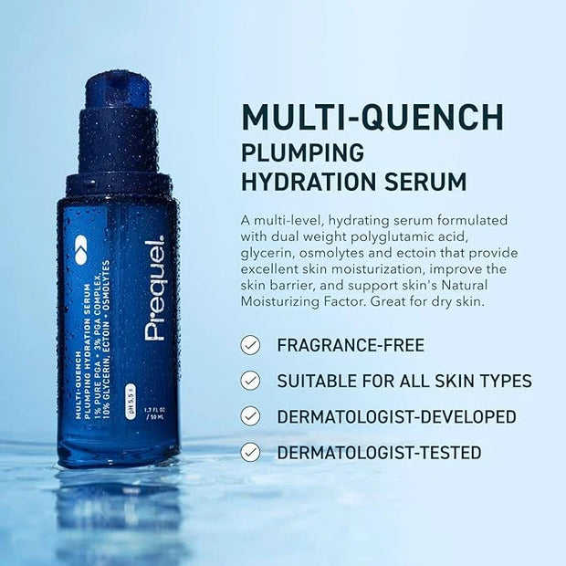 Skin Multi-Quench Plumping Hydration Serum for Face. Intensive Hydrating Facial Serum for Women with PGA Complex and Moist...