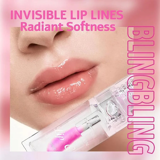 Erinde Magic Color Changing Moisturizing Lip Glow Oil, Plumping Glimmer Changing Lip Oil, Long Lasting Nourishing Lip Glow...