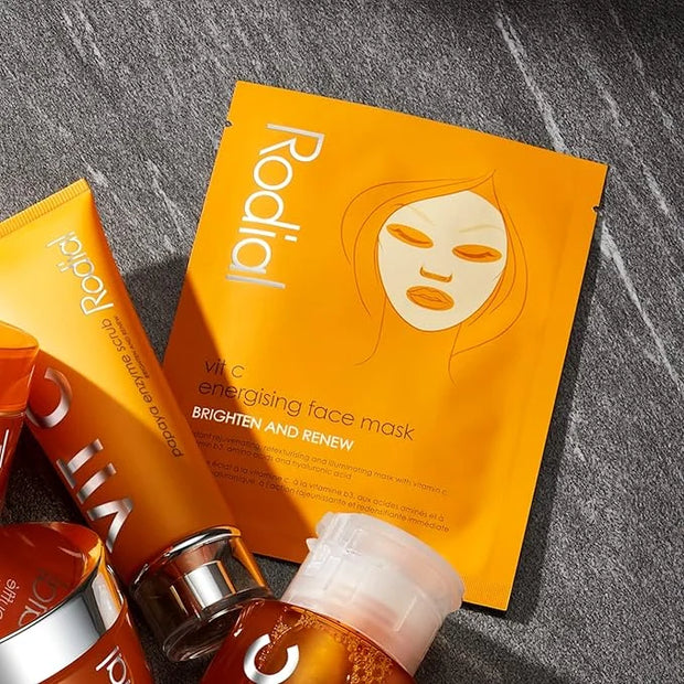 Rodial Vit C Energising Sheet Masks,0.67 Fl Oz (Pack of 4) - Product Image