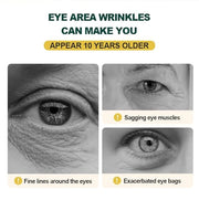 Golden Osmanthus Anti Aging Eye Mask for Dark Circles and Puffiness Reduce Wrinkles,with Hydrolyzedsoy protein, Osmanthusf...