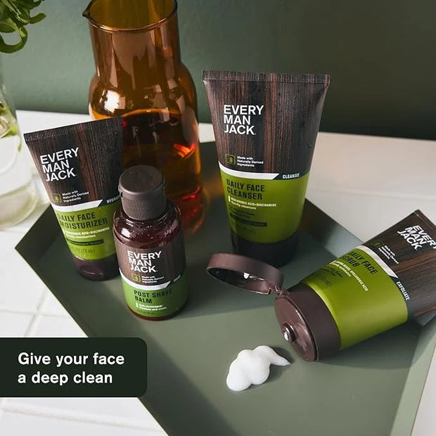 Every Man Jack Gentle Exfoliating Face Scrub For Men- Exfoliate Away Dead Skin, Moisturize, and Revive Tired Skin with Joj...