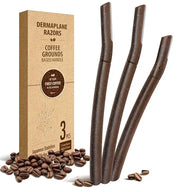 SINAHET Dermaplane Razor for Face, (3 Count) Professional Dermaplaning Tool with Coffee Grounds Based Handle, Facial and E...