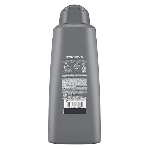 DOVE MEN + CARE 2 in 1 Shampoo Conditioner Eucalyptus + Birch 3 Count For Healthy-Looking Hair Naturally Derived Plant Bas...
