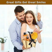 Spa Gift Baskets For Women - Luxury Bath Set With Honey & Almond - Spa Kit Includes Body Wash, Bubble Bath, Lotion, Bath S...