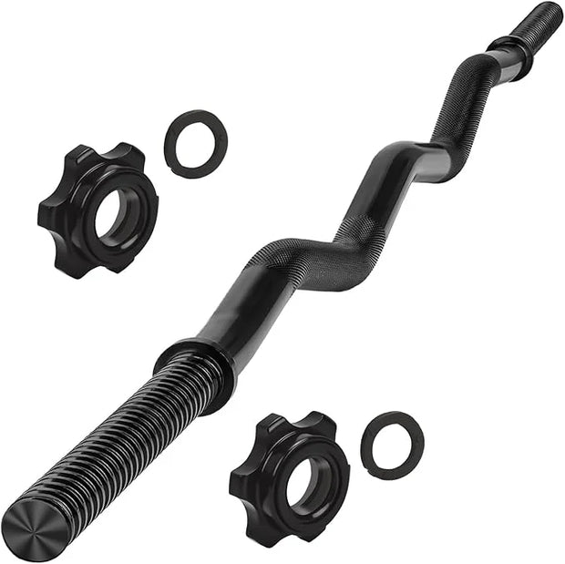 47" EZ Curl Bar Weight Lifting Bar 1-inch 2 Star (220lb Weight - Product Image