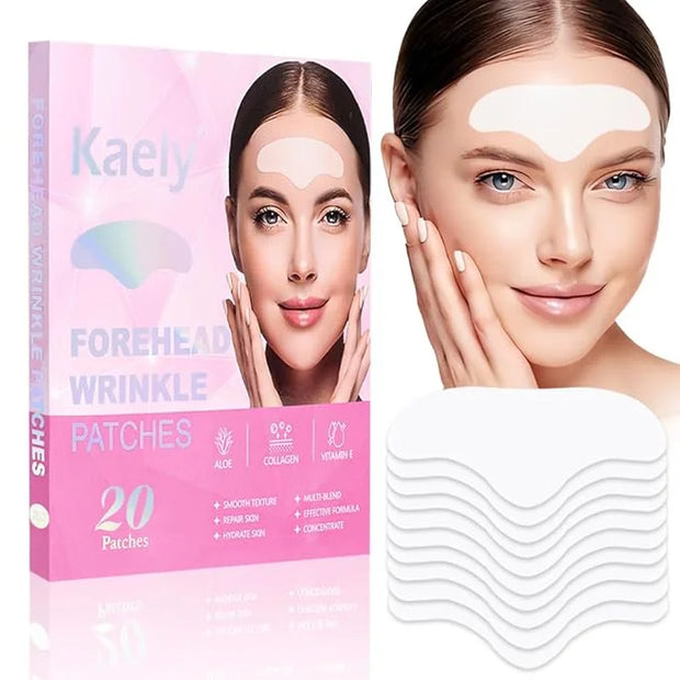 Kaely 20Pcs Forehead Wrinkle Patches,Facial Anti Wrinkle Patches with Collagen,Face Tape for Wrinkles for All Skin Types,S...