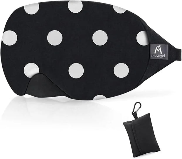 Mavogel Cotton Sleep Mask - Sleep Eye Mask for Men Women, Super Soft and Comfortable Eye Covers, Light Blocking Night Eyem...