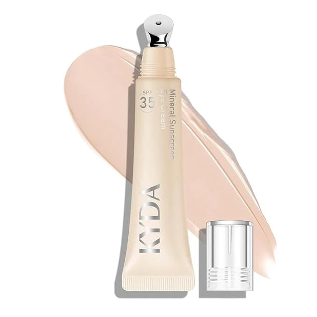 KYDA Mineral Sunscreen Eye Cream, 3-in-1 Anti-Aging Eye Cream, SPF 35, for Dark Circle and Fine Lines, Light - Product Image