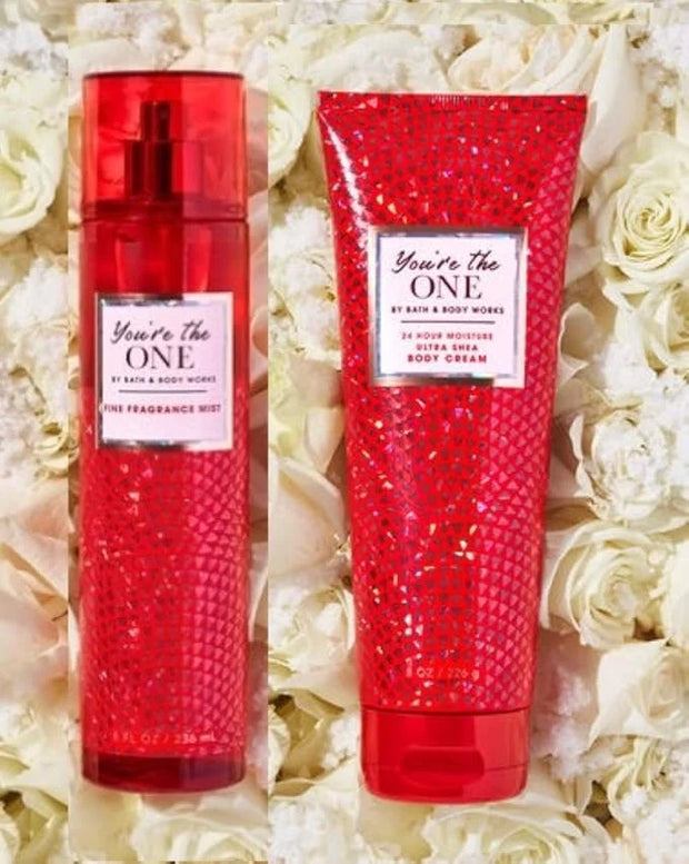 Bath and Body Works - You're the One - Gift Set - Fine Fragrance Mist & Body Cream (Packaging Varies) - Product Image