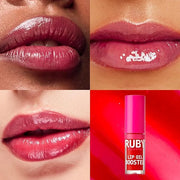 Ruby Kisses Lip Oil Booster, Hydrating Lip Gloss with Nourishing Natural Oil Blend, Jumbo Wand for Easy Application, Non-S...