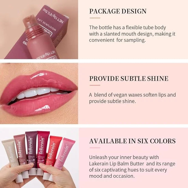 Tinted Lip Butter Balm - Tinted Moisture Gel Lip Gloss | Hydrating Glow Tinted Lip Care | Tinted Lip Stain (Cherry, 05) - ...