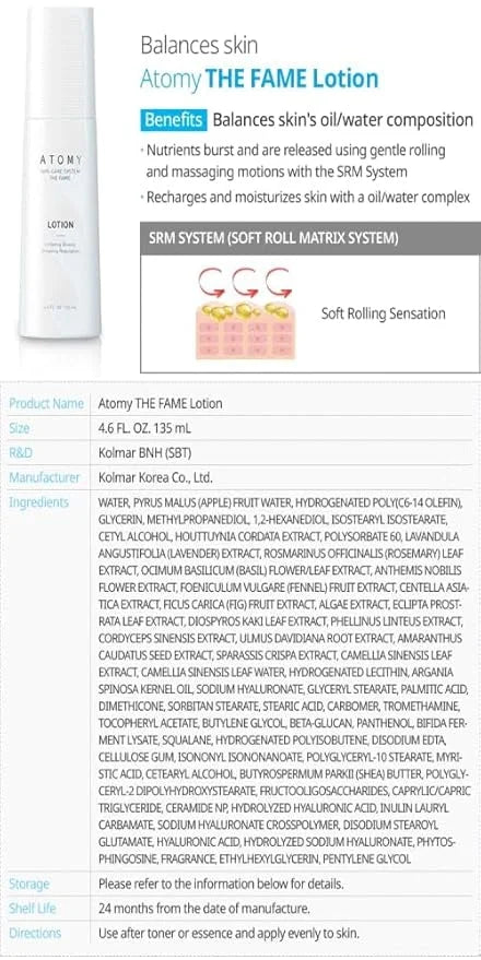 The Fame Skin Care System 1 SET including 5 kinds of skincare - Lotion, Toner, Essence, Eye Cream, Nutrition Cream | Korea...