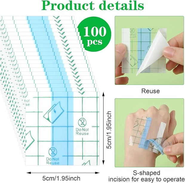 100 Pieces Makeup Hand Palette Single Use Makeup