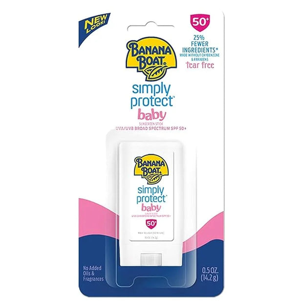 Banana Boat Baby Sunscreen Stick SPF 50 | Travel Sunscreen, Mini Sunscreen, Baby Face Sunscreen Stick, Oxybenzone Free Sun...
