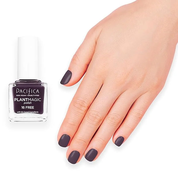 Pacifica Natural Nail Polish – Plant Magic Translucent Purple Nail Base - Plant Based, Non-Toxic & Clinically Tested - Las...