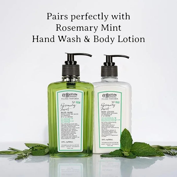 C.O. Bigelow Rosemary Mint Body Cleanser, Village Perfumer Moisturizing Body Wash for Men and Women with Aloe Vera, Sodium...