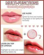 Lip Glow Oil, Mahogany, Lip Care Product with Hydrating Plumping Lip Gloss, Clear Tinted Lip Oil for Dry Lips, Nourishing ...