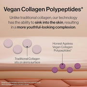 Honest Beauty Ageless Firm and Even Serum | Powered by Vegan Collagen and Elastin Polypeptides | Firmer-Looking Skin and E...