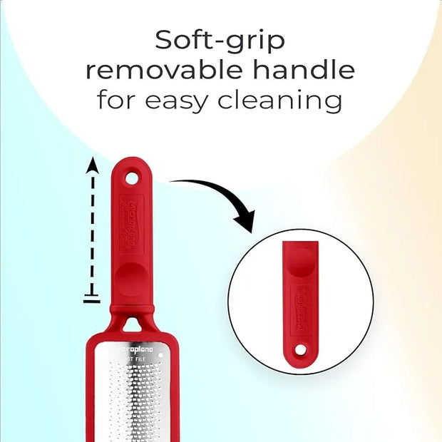 Microplane Colossal Foot File Scraper - The Original Stainless Steel Foot Rasp, Dead Skin/Callus Remover for Feet, Gentle ...