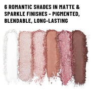 6 Colors Mini Naked Eyeshadow Makeup Palette Blush-colored Neutral Tone Eye Shadow Matte & Shimmer Nude Make Up Pallet wit...