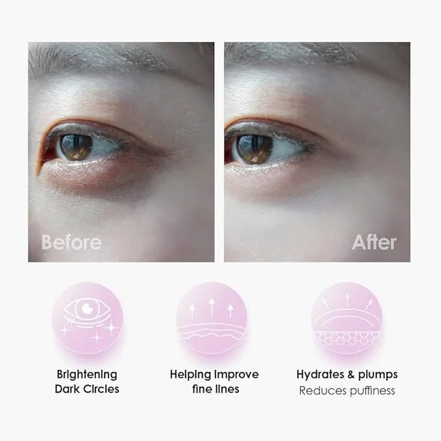 Sweet Dreams Collagen Glow Rose Gold Eye Masks l Under Eye Patches for Self Care Under Eye Patches Wrinkle Patches l Dark ...
