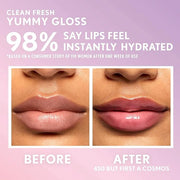 COVERGIRL Clean Fresh Yummy Gloss – Lip Gloss, Sheer, Natural Scents, Vegan Formula - But First a Cosmo - Product Image