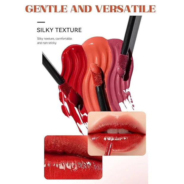 4 Colors Hydrating Glossy Liquid Lipstick Set, Moisturizing Shiny Tinted Lip Gloss, Nourishing Long Lasting Lip Stain Lip ...