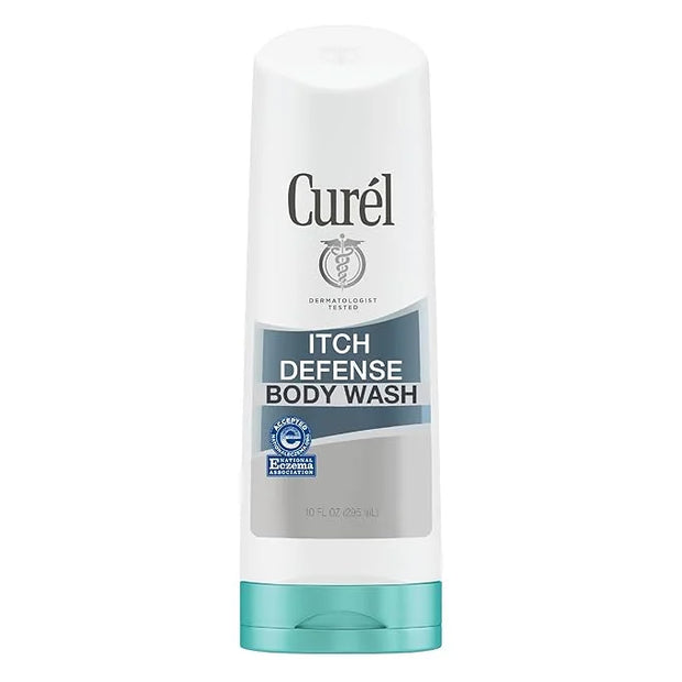 Curel Itch Defense Calming Daily Cleanser, Body Wash, Soap-free Formula, for Dry, Itchy Skin, with Hydrating Jojoba and Ol...