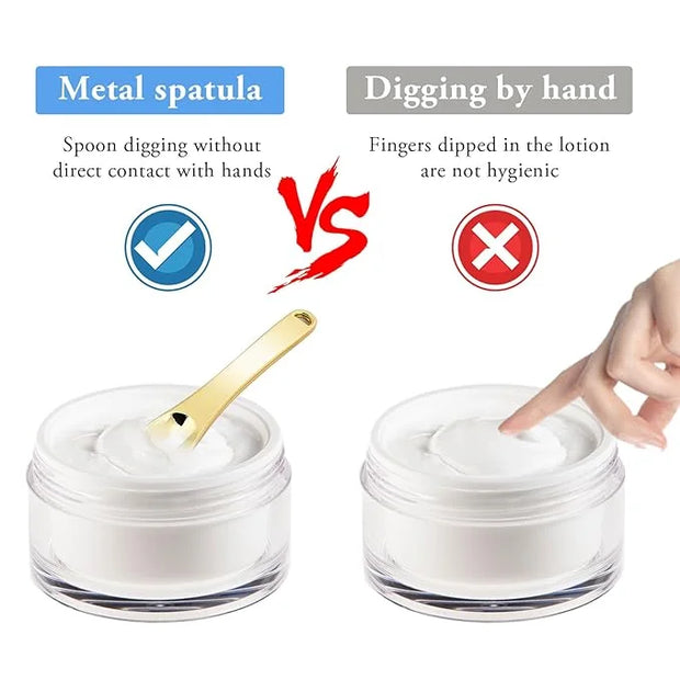 Mini Metal Makeup Spatula Skin Care Cosmetic Spoon Reusable Applicator, Beauty Scoop for Facial Cosmetic for Face Mask Cre...
