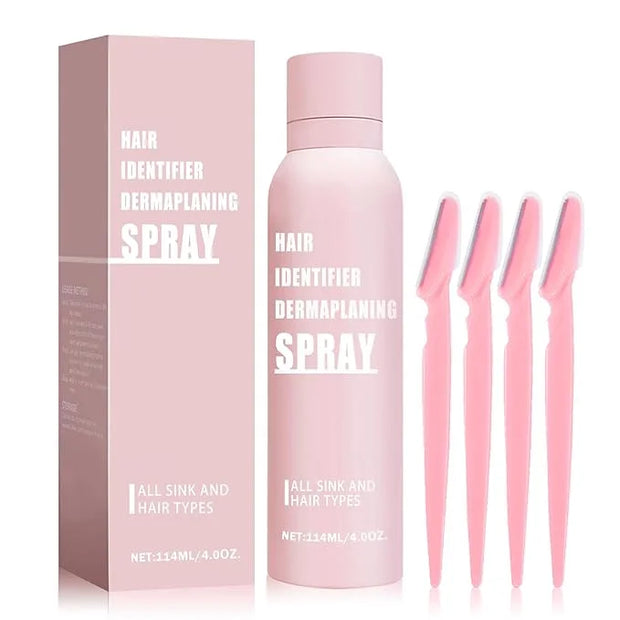 Hair Identifier Spray for Face Shaving Powder for Women Skin Body Hair IdentifyingSpray for Dermaplaning Glow Reveal Face ...