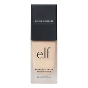 e.l.f. Flawless Satin Foundation, Lightweight & Medium Coverage, Semi-Matte Finish, Vegan & Cruelty-Free, Pearl, 0.68 Fl O...