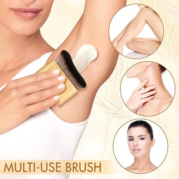 Ouligay Self Tan Brush Portable Self Tanning Brush Kabuki Brush for Self Tanner Brush Sunscreen Liquid Foundation Body Mak...