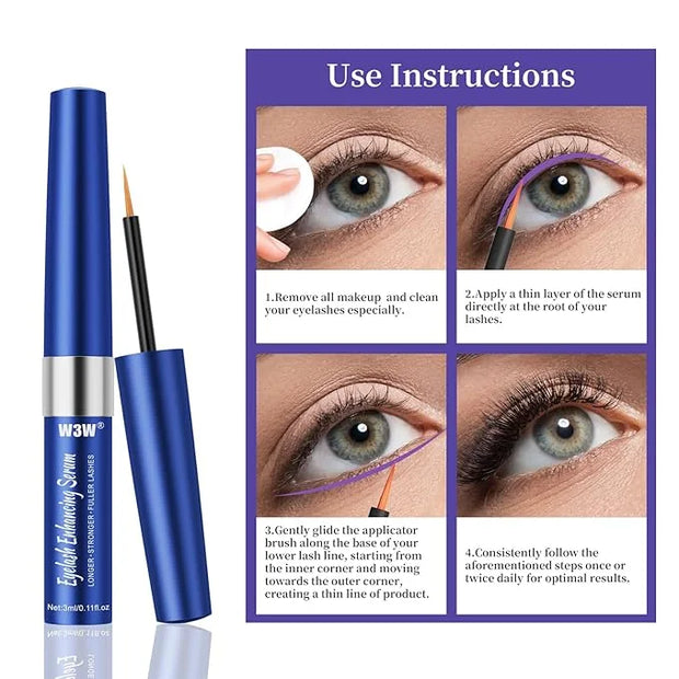 Lash Serum, W3W Eyelash Growth Serum, Eyelash Serum, Lash Serum for Boost Lash Growth Serum, Advanced Formula for Longer, ...