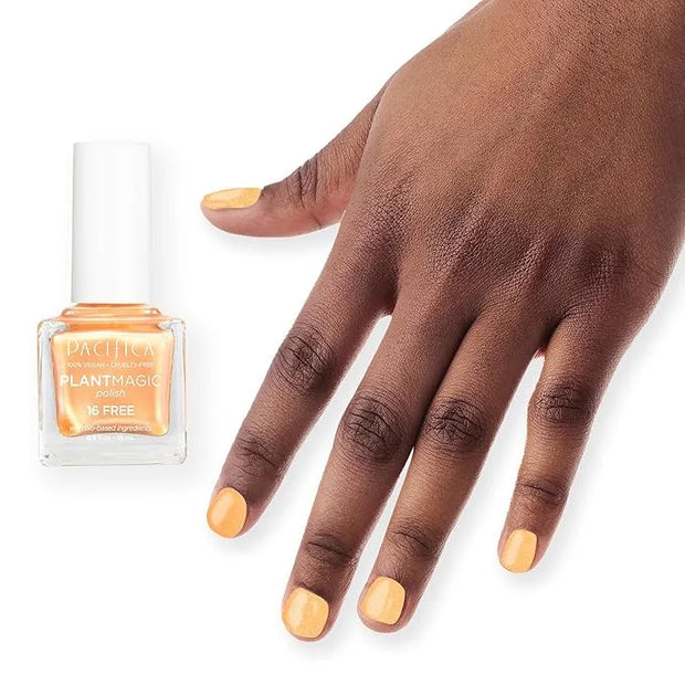 Pacifica Natural Nail Polish – Plant Magic Orange Nail Polish - Plant Based, Non-Toxic & Clinically Tested - Lasting Color...