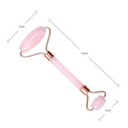 Jade Roller for Face –Rose Quartz Face Roller and Gua Sha Set for Skincare,Und #11 - Product Image