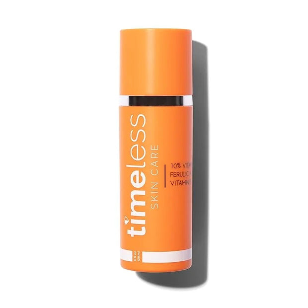 Timeless Skin Care Vitamin C Serum with Vitamin E & Ferulic Acid - Serum - for Oily & Dry Skin - Fragrance-Free - 4 Fl oz ...
