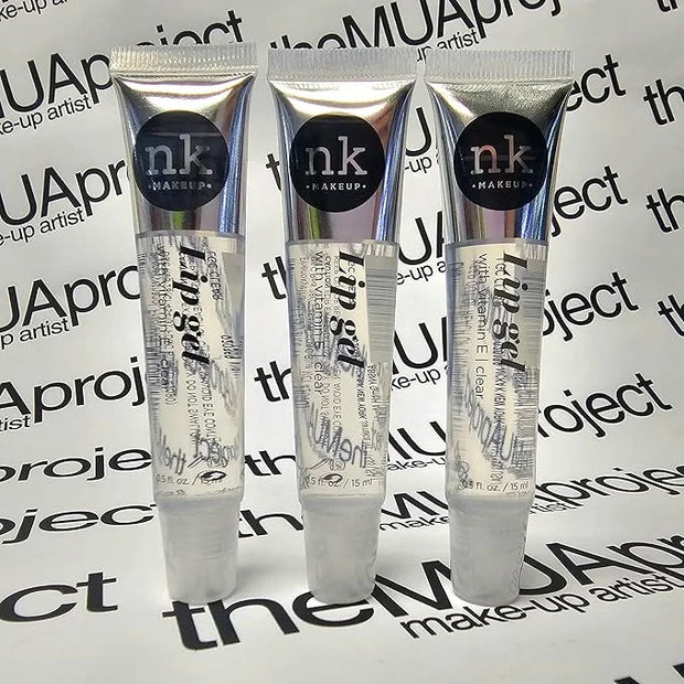 3 Pack Bundle of Clear Lip Gels - Hydrating Lip Glosses to nourish your lips with Vitamin E, Super Glossy and Thick. - Pro...